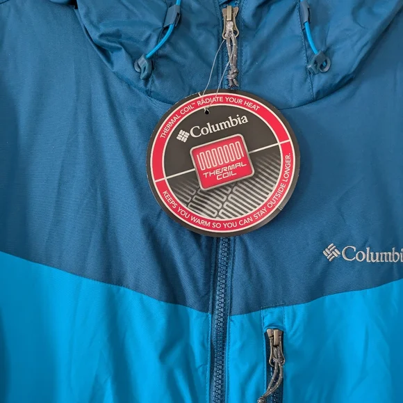 Columbia Thermal Coil blue jacket sz XL NWT